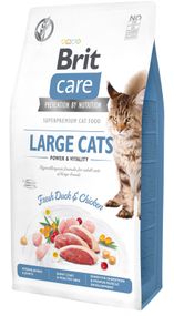 Корм Brit Care Cat Grain Free Large Cats Power & Vitality сухой с уткой и курицей для котов больших пород 7.0 кг