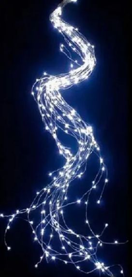 Гирлянда на елку Конский хвост 2 метра 20 нитей Холодный белый | Зображення 2