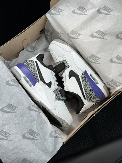 Кросівки Air Jordan Legacy 312 Low White Black Purple , В'єтнам B1403 37 23.5 см | Зображення 6
