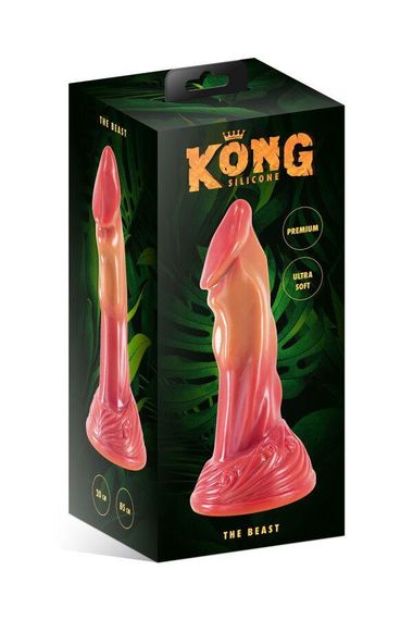 Фэнтезийный фаллоимитатор Kong Silicone The Beast, длина 21,4 см, диаметр 4 см Sex Aura | Зображення 2