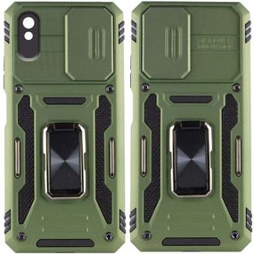 Ударопрочный чехол Camshield Army Ring для Xiaomi Redmi 9A Оливковый / Army Green