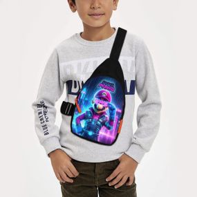 Сумка через плече дитяча Супер Маріо 29х17 см сумка слінг для хлопчика (02186)