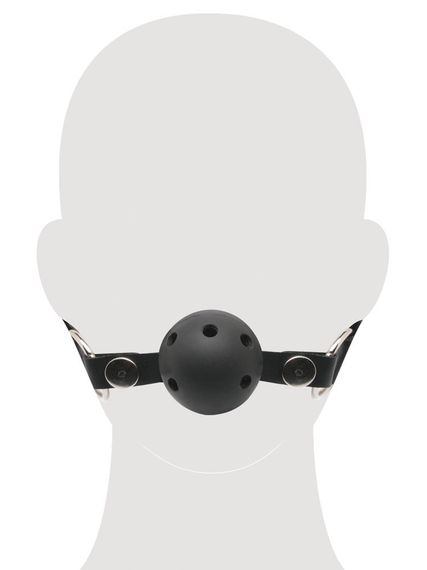 Кляп FFSLE Breathable Ball Gag Blac Sex Aura | Зображення 3