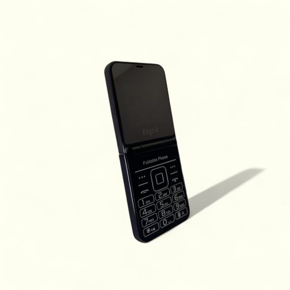Кнопочный мобильный телефон раскладушка AIEK Flilo 4 на 4 сим карты Black | Зображення 4