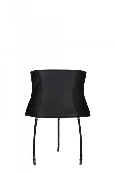 Пояс для панчох під шкіру та стрінги Passion CELINE SET, Чорний, L, XL, L/XL | Зображення 4