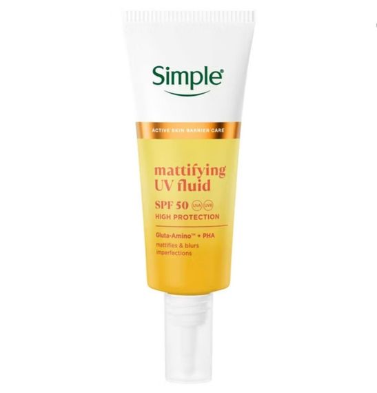 Сонцезахисний матуючий флюід Simple Mattifying UV Fluid with SPF 50 40 ml