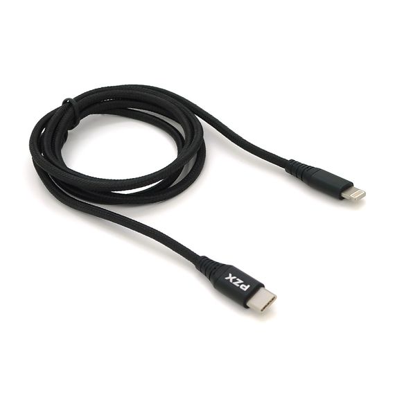 Кабель PZX V-109, Iphone to Type-C, 2.1A, Black, довжина 1.2м | Зображення 1