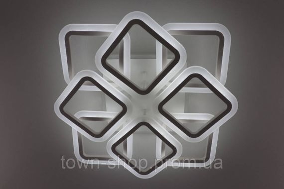 Люстра потолочная LED с пультом A2400/4+4S-RGB-wh Белый 11х50х50 см.