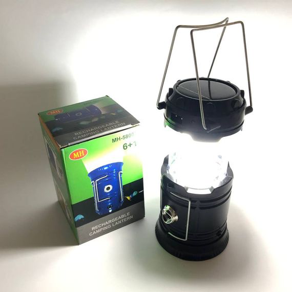 Кемпінговий ліхтар c сонячною панеллю, Діодний кемпінговий ліхтар, Ліхтар для FJ-857 кемпінгу батарея