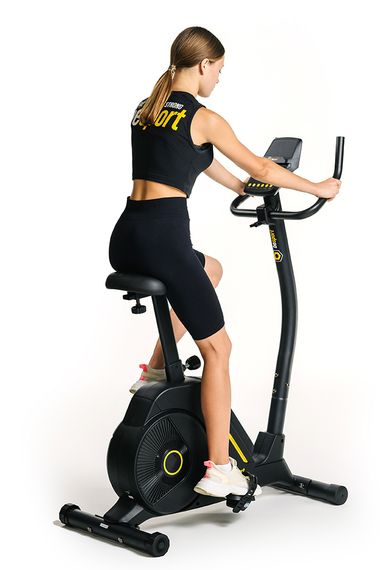 Велотренажер Besport BS-6047 MAYBIKE электромагнитный черно-желтый | Зображення 8