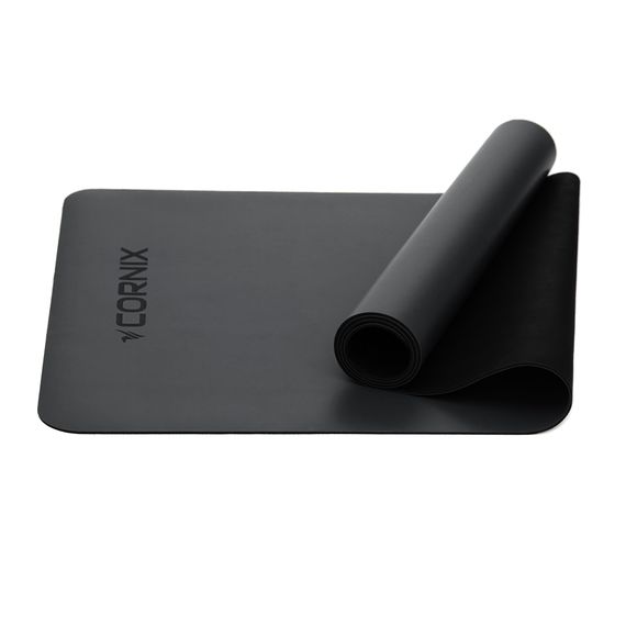 Килимок спортивний Cornix PU 183 x 68 x 0.4 см для йоги та фітнесу XR-0317 Black | Зображення 1