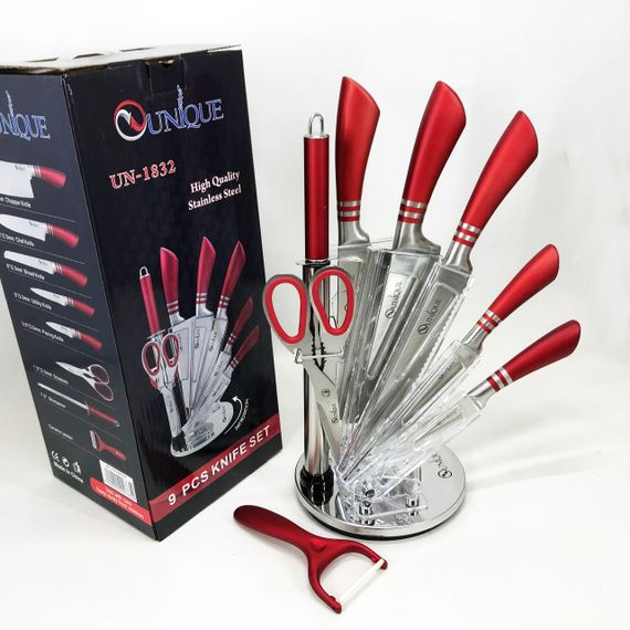 Набір металевих ножів UNIQUE, Набір кухонних ножів для кухарів для кухні та дому KI-74 | Зображення 2