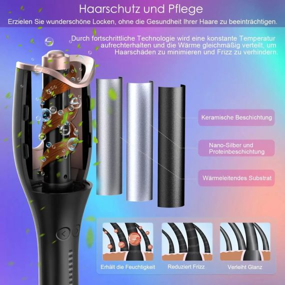 Автоматична плойка BUJIYI для великих кучерів — ідеальні локони без зусиль | Зображення 2