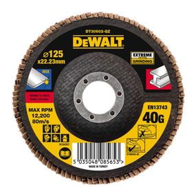 Коло шліфувальне пелюсткове 125x22.23 мм Р40 DeWALT DT30602