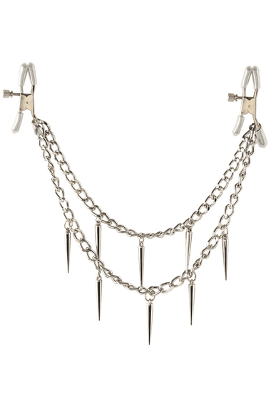 Затискачі Fetish Fantasy Rock Hard Nipple Clamps Сріблясті One Size