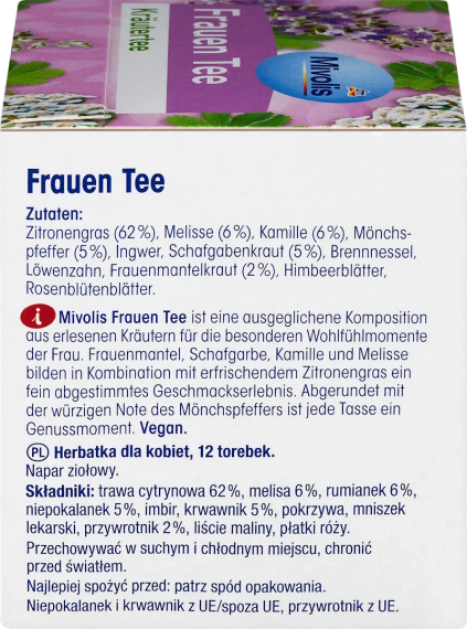 Трав’яний чай для жінок Mivolis Frauen Tee, 12 пакетиків, Німеччина | Зображення 5