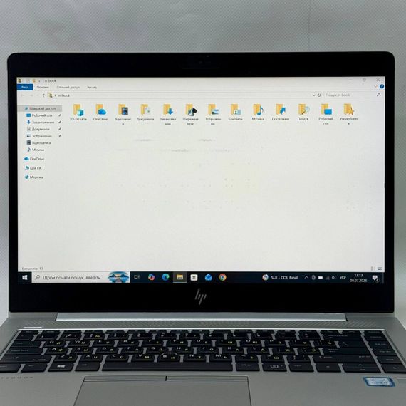 Ультрабук Б-клас HP EliteBook 840 G5 / 14" (1920x1080) IPS / Intel Core i7-7500U (2 (4) ядра по 2.7 - 3.5 GHz) / 8 GB DDR4 / 128 GB SSD / Intel HD Graphics 620 / WebCam / Windows 10 Pro б/в | Зображення 7