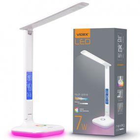 Светодиодная настольная лампа VIDEX VL-TF05W-RGB 7W 3000-5500K 220V с регулировкой температуры света и