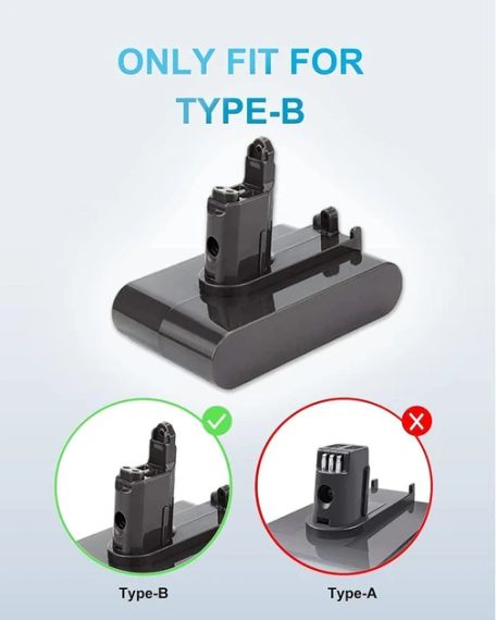 Сменная батарея DTK 4000 мА·ч для Dyson DC31/DC34/DC35/DC44, тип B | Зображення 2