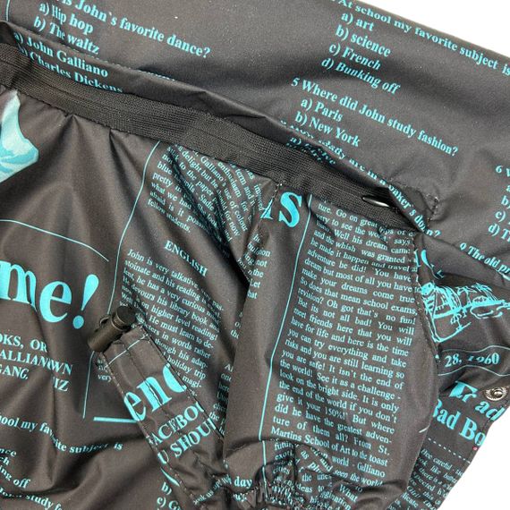 Дощовик із прихованим капюшоном газета блакитний M-96 | Зображення 6