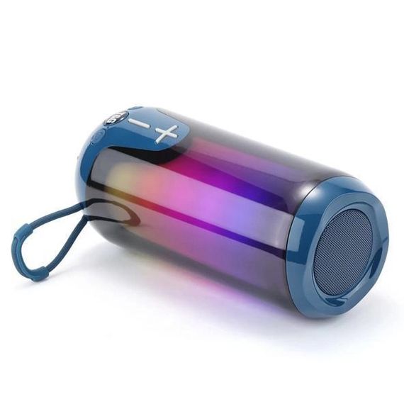 Bluetooth-колонка TG651 з RGB ПІДСВІТКОМ, акумуляторна колонка для музики, для вечірки. Колір: синій | Зображення 2
