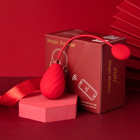 Смарт-віброяйце Magic Motion Sundae Red | Зображення 4