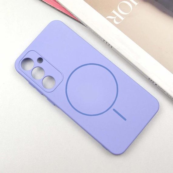 Чехол Silicone Cover Lakshmi Full Camera (AA) with MagFit для Samsung Galaxy S23 FE Сиреневый / Dasheen | Зображення 1