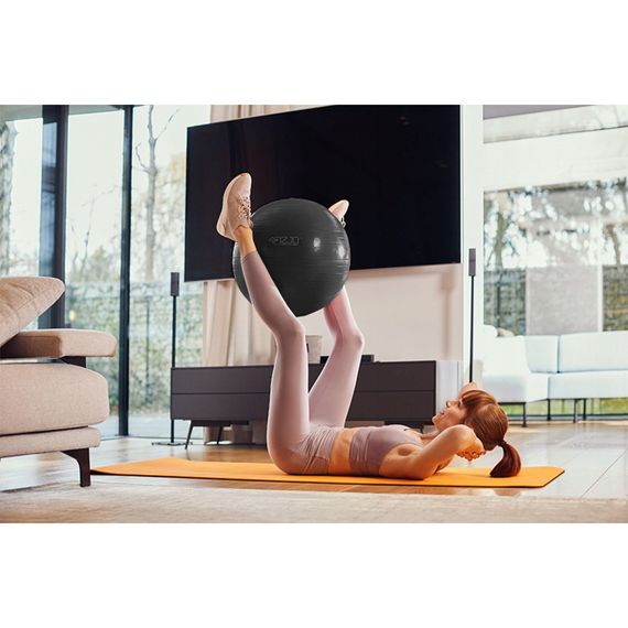 М'яч для фітнесу (фітбол) 4FIZJO 65 см Anti-Burst 4FJ0400 Black (P-5907739316349) | Зображення 3
