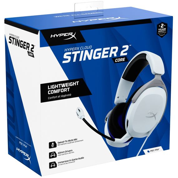Навушники HyperX Cloud Stinger 2 Core for PlayStation White (6H9B5AA) | Зображення 6