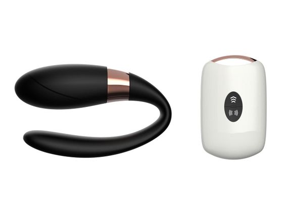 Вібратор для пар - V-Vibe Black, USB, 7 Function, Remote Control Sex Aura | Зображення 7