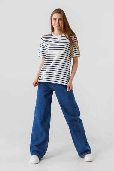 Футболка з візерунком жіноча Pepper mint BX-20 XL Біло-синій (2000990472564) | Зображення 1