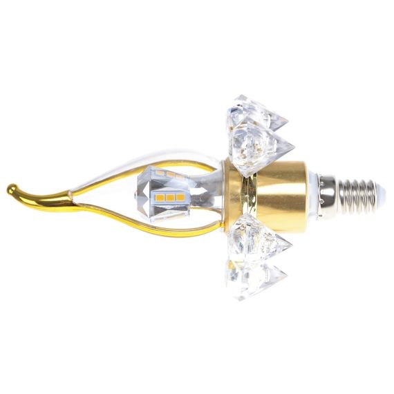 Лампа светодиодная E14 LED 5W 20 pcs WW CL37-A SMD2835 (gold) 220V