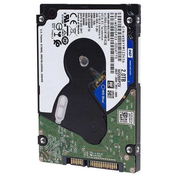 Жорсткий диск для ноутбука 2.5" 2TB WD (WD20SPZX) | Зображення 3