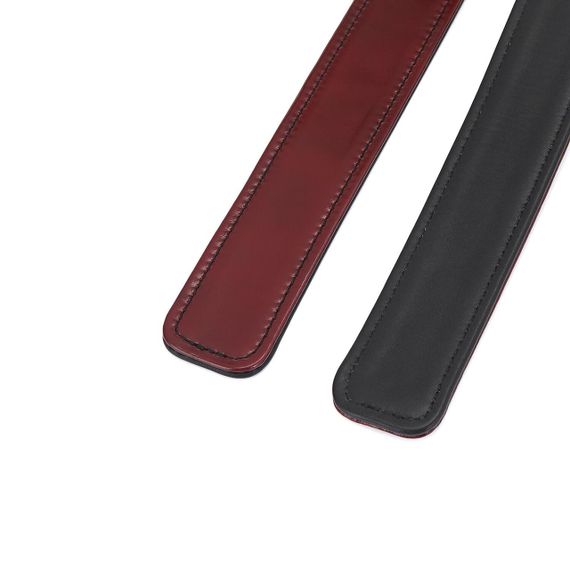 Фіксатори для стегон Liebe Seele Wine Red Thigh Cuffs L Size, натуральна шкіра Sex Aura | Зображення 4