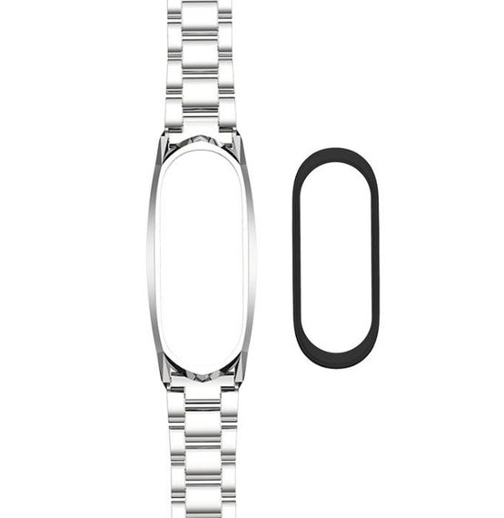 Металевий ремінець Primo Mijobs для фітнес-браслета Xiaomi Mi Smart Band 5 - Silver | Зображення 3