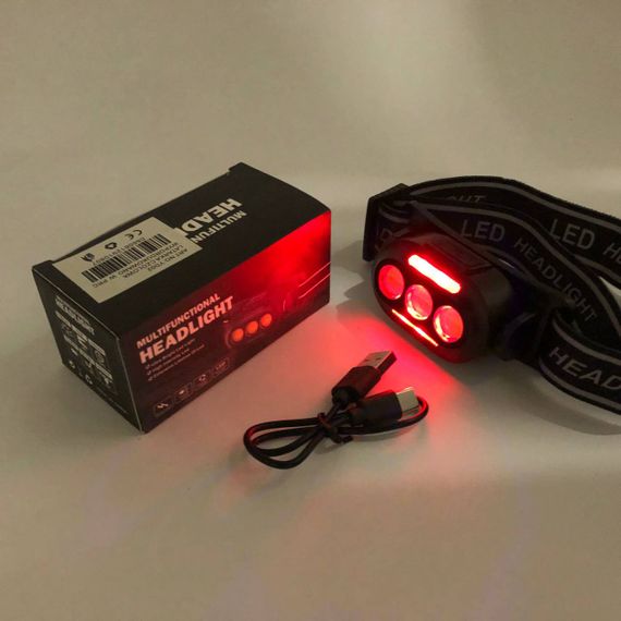 Налобный фонарь для туризма рыбалки и охоты, Тактический фонарь для рыбалки, Фонарик налобный мощный OC-82 | Зображення 2