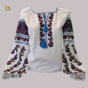 Рубашка Украинская вышиванка  444289310 цвет белый размер XL/XXL