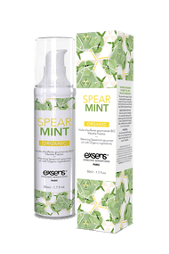 Масажна олія EXSENS Organic 50 мл розігріваюча, без цукру, без парабенів, їстівна, Spear Mint