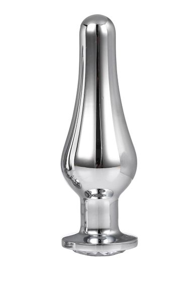 DT21825 анальна пробка конічної форми Dream Toys GLEAMING LOVE SILVER PLEASURE PLUG L sexstyle | Зображення 1