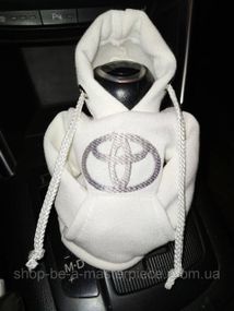 Чехол кофта Худи аксессуар на КПП Car Hoodie тойота toyota молочный подарок автомобилисту 10070