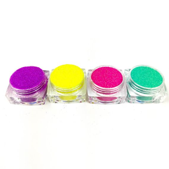Набір гліттера для біо-тату «Райдужний №5» glitter-set-4x-5, 4 кольори | Зображення 1
