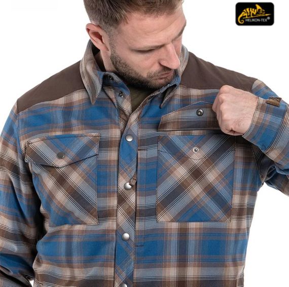Сорочка Helikon Winter Warden Long Sleeve - Forest Blue Plaid | Зображення 2