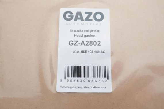 Прокладка ГБЦ Audi A6 3.0 TFSI 08- 4-6 циліндр Ø85,20mm 0.85mm GZ-A2802 | Зображення 1