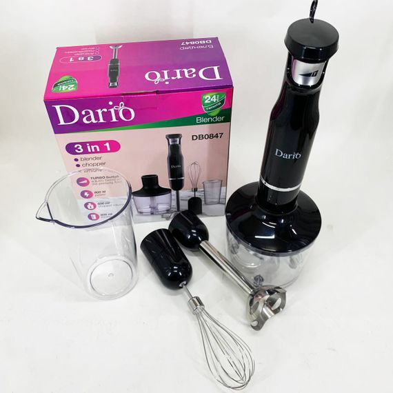 Занурювальний блендер для овочів Dario DB0847 800 Вт, Багатофункціональний блендер EL-41 | Зображення 5
