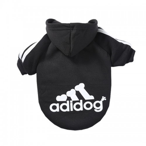Толстовка для собак Adidog черная