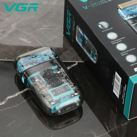 Електробритва VGR V-352 шейвер, подвійне лезо, IPX5, LED Display | Зображення 5