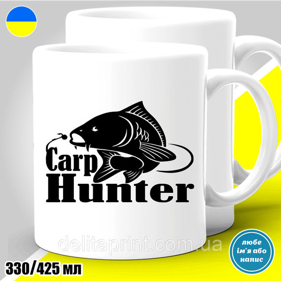 Футболка з принтом для рибалок "Carp Hunter" | Зображення 5