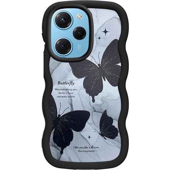 Чехол TPU Cloudy Pictures для Xiaomi Poco X5 Pro 5G / Note 12 Pro 5G Butterflies
