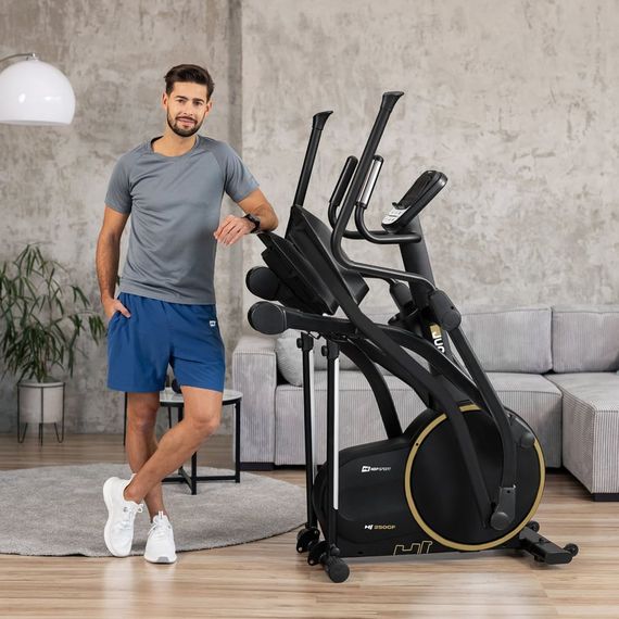 Орбитрек Hop-Sport HS-250CF Jucon черно-золотистый | Зображення 7