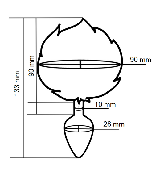 Анальная пробка с хвостом EGZO - Bunny Tail Silver Plug Red, size S Sex Aura | Зображення 1